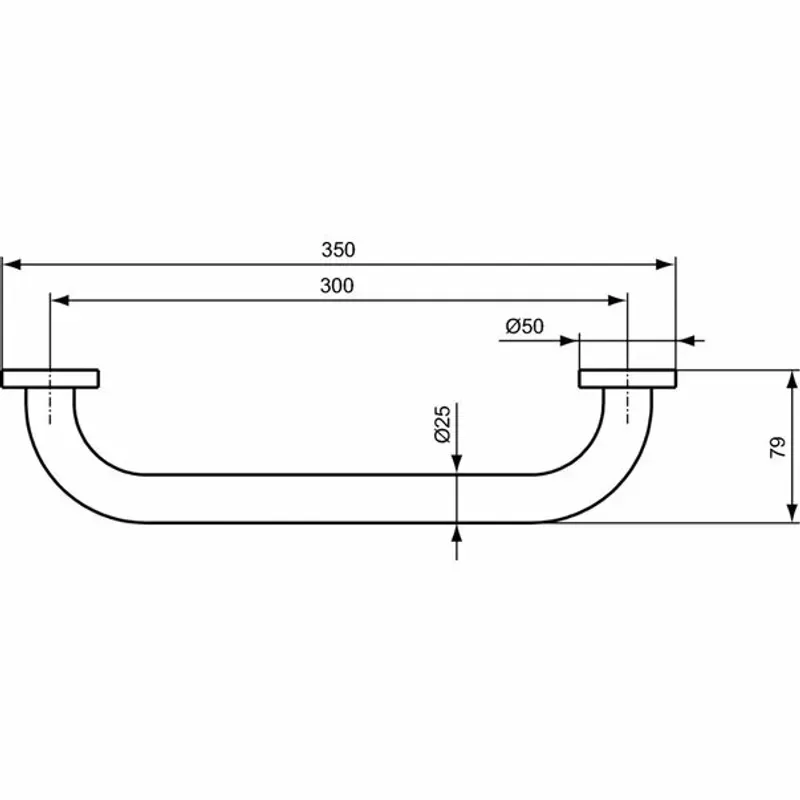 Casa si Gradina - Sanitare - Suporturi si accesorii baie - Accesorii baie - Maner Ideal Standard IOM 30 cm - Infinity.ro