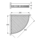 Casa si Gradina - Sanitare - Suporturi si accesorii baie - Accesorii baie - Etajera dus de colt Grohe Selection Cube crom lucios - Infinity.ro