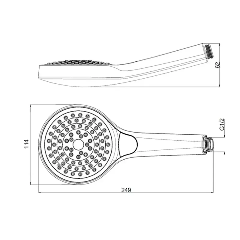 Casa si Gradina - Sanitare - Lavoar baie si accesorii - Baterii sanitare - Para de dus Villeroy&Boch Verve nichel periat cu 3 functii - Infinity.ro