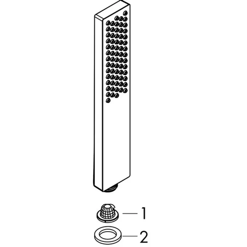 Casa si Gradina - Sanitare - Lavoar baie si accesorii - Baterii sanitare - Para de dus Hansgrohe Pulsify E 100 1 functie - Infinity.ro
