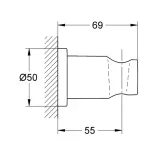 Casa si Gradina - Sanitare - Lavoar baie si accesorii - Baterii sanitare - Agatatoare dus Grohe Rainshower auriu periat Cool Sunrise - Infinity.ro