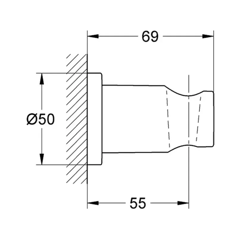 Casa si Gradina - Sanitare - Lavoar baie si accesorii - Baterii sanitare - Agatatoare dus Grohe Rainshower antracit periat Hard Graphite - Infinity.ro