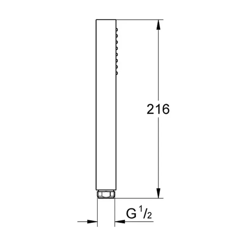 Casa si Gradina - Sanitare - Lavoar baie si accesorii - Baterii sanitare - Para de dus Grohe Vitalio Joy Cube crom lucios 1 tip de jet - Infinity.ro