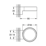 Casa si Gradina - Sanitare - Suporturi si accesorii baie - Accesorii baie - Suport Grohe Selection pentru pahar sau dozator sapun negru mat Phantom Black - Infinity.ro