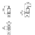 Casa si Gradina - Sanitare - Suporturi si accesorii baie - Accesorii baie - Dozator sapun lichid Ideal standard IOM E2252AA - Infinity.ro