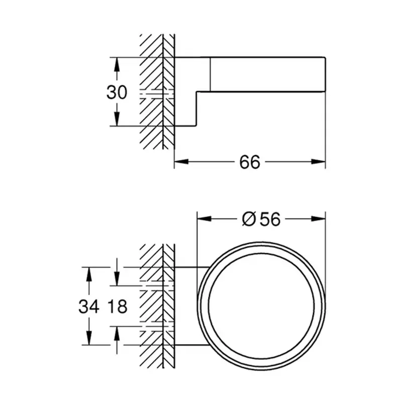 Casa si Gradina - Sanitare - Suporturi si accesorii baie - Dispensere - Suport Grohe Selection pentru pahar sau dozator sapun crom lucios - Infinity.ro