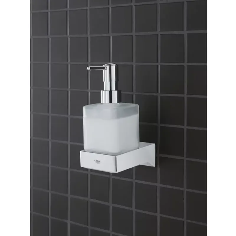 Casa si Gradina - Sanitare - Suporturi si accesorii baie - Accesorii baie - Suport pentru pahar sau dozator sapun Grohe Selection Cube - Infinity.ro