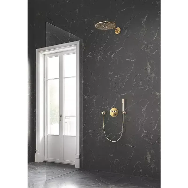 Casa si Gradina - Sanitare - Lavoar baie si accesorii - Baterii sanitare - Furtun de dus Grohe SilverFlex 175 cm auriu lucios Cool Sunrise - Infinity.ro