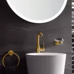Casa si Gradina - Sanitare - Suporturi si accesorii baie - Accesorii baie - Suport Grohe Essentials pentru pahar sau savoniera auriu periat Cool Sunrise - Infinity.ro