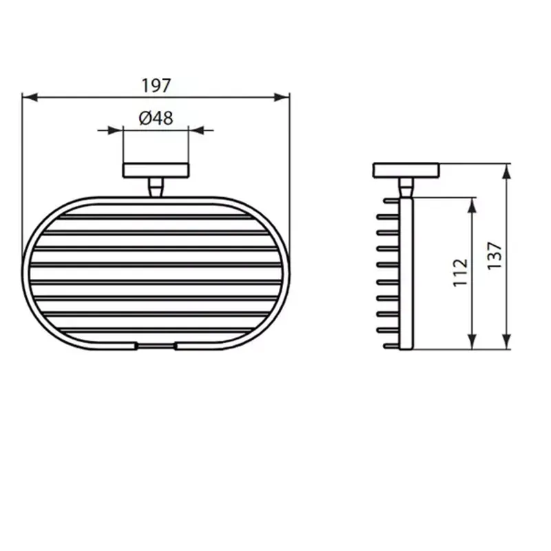 Casa si Gradina - Sanitare - Suporturi si accesorii baie - Accesorii baie - Savoniera dus negru mat Ideal Standard IOM - Infinity.ro