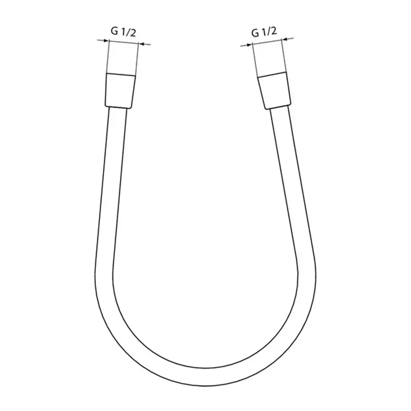 Casa si Gradina - Sanitare - Lavoar baie si accesorii - Baterii sanitare - Furtun dus Ideal Standard IdealFlex negru mat 125 cm - Infinity.ro