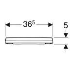 Casa si Gradina - Sanitare - Obiecte sanitare - Accesorii vase de toaleta - Capac WC softclose Geberit Icon alb slim Quick Release - Infinity.ro