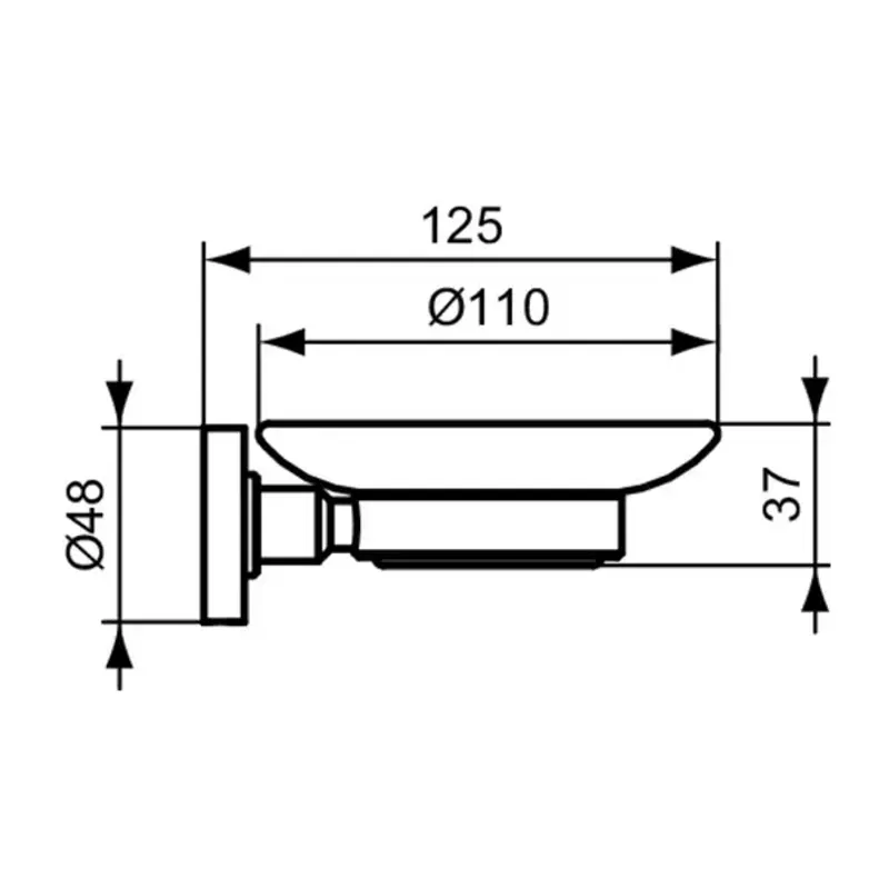 Casa si Gradina - Sanitare - Suporturi si accesorii baie - Accesorii baie - Savoniera Ideal Standard IOM negru mat - Infinity.ro