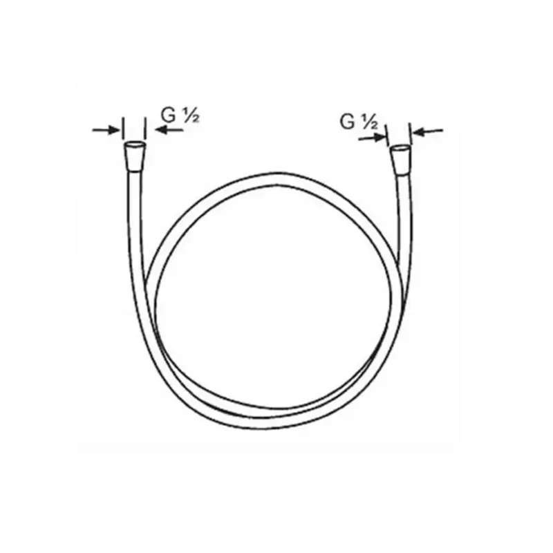 Casa si Gradina - Sanitare - Lavoar baie si accesorii - Baterii sanitare - Furtun de dus Kludi Logoflex crom 200 cm - Infinity.ro