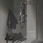 Casa si Gradina - Sanitare - Lavoar baie si accesorii - Baterii sanitare - Para de dus din aluminiu Ideal Standard Alu+ argintiu mat cu 2 tipuri de jet - Infinity.ro