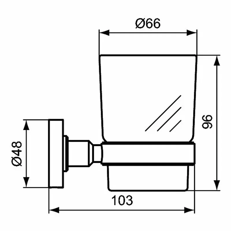 Casa si Gradina - Sanitare - Suporturi si accesorii baie - Accesorii baie - Suport periute de dinti crom Ideal Standard IOM - Infinity.ro