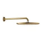 Casa si Gradina - Sanitare - Lavoar baie si accesorii - Baterii sanitare - Palarie si brat de dus Grohe Rainshower Cosmopolitan 310 auriu periat Cool Sunrise 1 functie - Infinity.ro