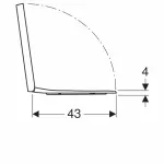 Casa si Gradina - Sanitare - Obiecte sanitare - Accesorii vase de toaleta - Capac wc Geberit Selnova Square cu inchidere normala - Infinity.ro