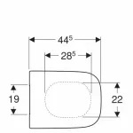 Casa si Gradina - Sanitare - Obiecte sanitare - Accesorii vase de toaleta - Capac wc Geberit Selnova Square cu inchidere normala - Infinity.ro
