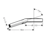 Casa si Gradina - Sanitare - Lavoar baie si accesorii - Baterii sanitare - Para de dus Hansgrohe Rainfinity 130 negru mat 3 tipuri de jet - Infinity.ro
