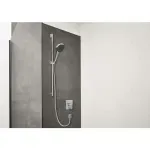 Casa si Gradina - Sanitare - Lavoar baie si accesorii - Baterii sanitare - Para de dus Hansgrohe Rainfinity 130 negru mat 3 tipuri de jet - Infinity.ro