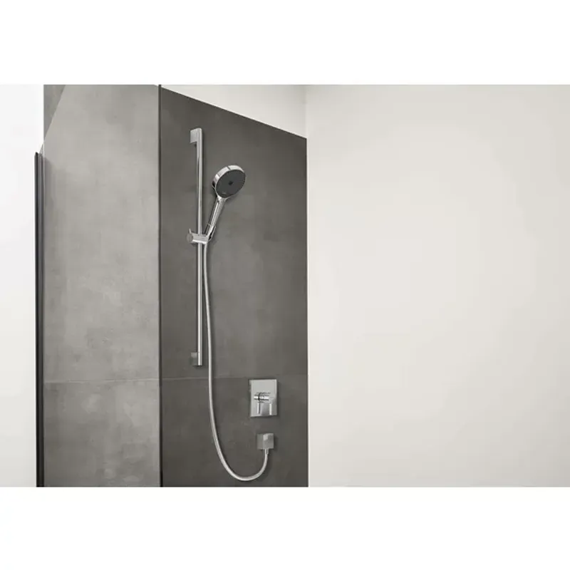 Casa si Gradina - Sanitare - Lavoar baie si accesorii - Baterii sanitare - Para de dus Hansgrohe Rainfinity 130 negru mat 3 tipuri de jet - Infinity.ro