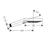 Casa si Gradina - Sanitare - Lavoar baie si accesorii - Baterii sanitare - Para de dus Hansgrohe Raindance Select S 120 negru mat 3 functii - Infinity.ro