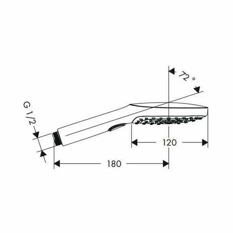 Casa si Gradina - Sanitare - Lavoar baie si accesorii - Baterii sanitare - Para de dus Hansgrohe Raindance Select E120 crom - alb 3 functii - Infinity.ro