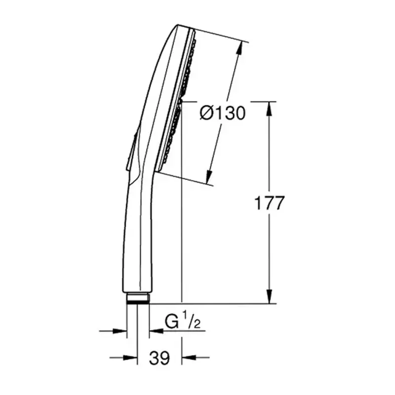Casa si Gradina - Sanitare - Lavoar baie si accesorii - Baterii sanitare - Para de dus Grohe Rainshower SmartActive 3 functii auriu lucios Cool Sunrise - Infinity.ro