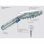 Casa si Gradina - Sanitare - Lavoar baie si accesorii - Baterii sanitare - Para de dus Hansgrohe Raindance Select E120 crom - alb 3 functii - Infinity.ro