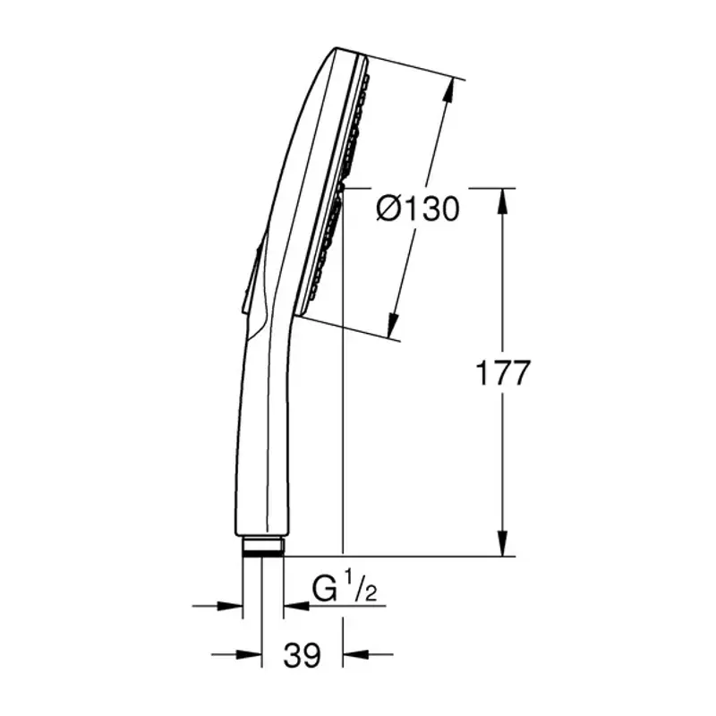 Casa si Gradina - Sanitare - Lavoar baie si accesorii - Baterii sanitare - Para de dus Grohe Rainshower SmartActive 3 functii antracit periat Hard Graphite - Infinity.ro