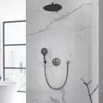 Casa si Gradina - Sanitare - Lavoar baie si accesorii - Baterii sanitare - Para de dus Grohe Rainshower SmartActive 3 functii antracit periat Hard Graphite - Infinity.ro