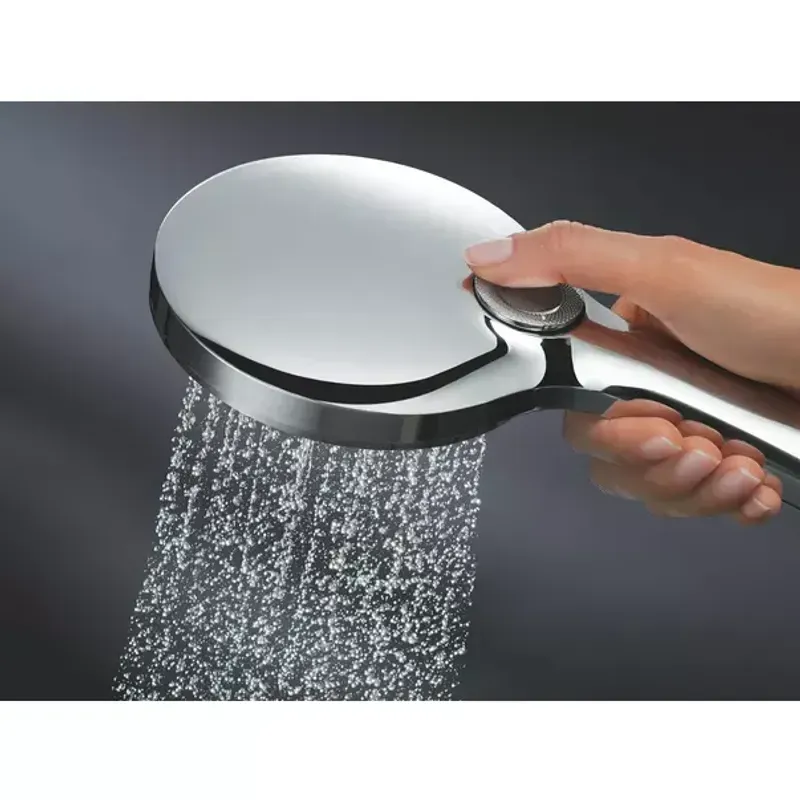 Casa si Gradina - Sanitare - Lavoar baie si accesorii - Baterii sanitare - Para de dus Grohe Rainshower SmartActive 3 functii auriu periat Cool Sunrise - Infinity.ro