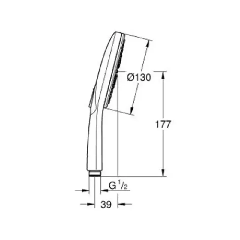 Casa si Gradina - Sanitare - Lavoar baie si accesorii - Baterii sanitare - Para de dus Grohe Rainshower SmartActive 3 functii auriu periat Cool Sunrise - Infinity.ro