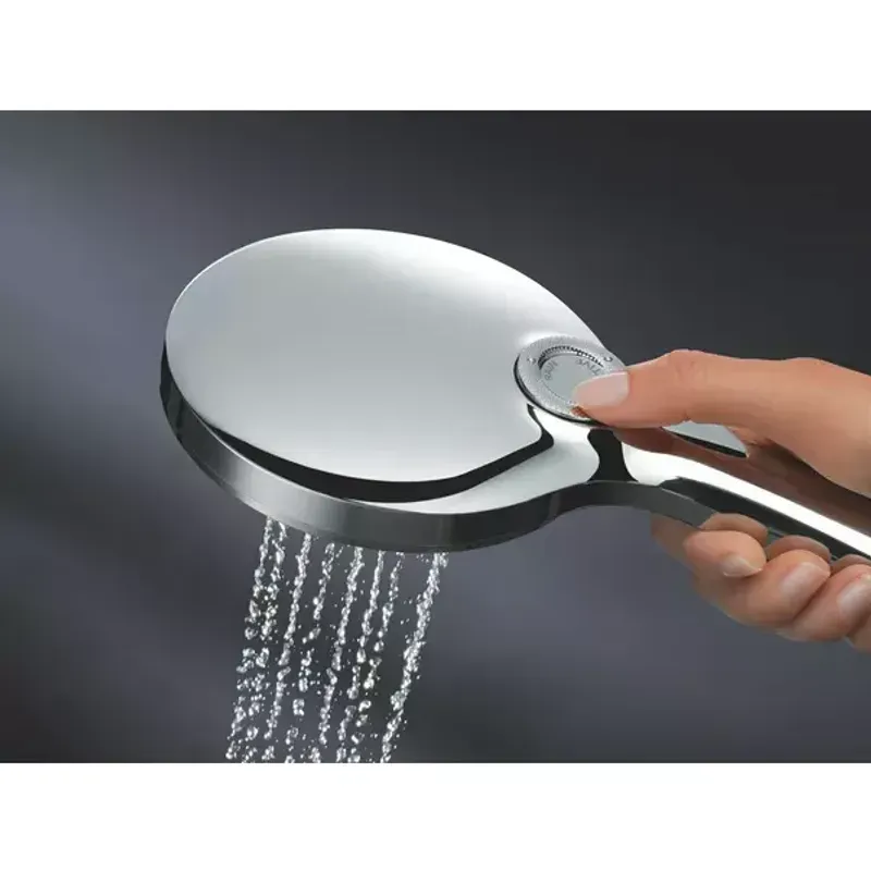 Casa si Gradina - Sanitare - Lavoar baie si accesorii - Baterii sanitare - Para de dus Grohe Rainshower SmartActive 3 functii auriu periat Cool Sunrise - Infinity.ro