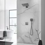 Casa si Gradina - Sanitare - Lavoar baie si accesorii - Baterii sanitare - Para de dus Grohe Rainshower SmartActive 130 Cube 3 functii antracit periat Hard Graphite - Infinity.ro