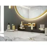 Casa si Gradina - Sanitare - Suporturi si accesorii baie - Accesorii baie - Dozator sapun lichid Hansgrohe AddStoris auriu lucios - Infinity.ro