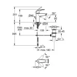 Casa si Gradina - Sanitare - Lavoar baie si accesorii - Baterii sanitare - Baterie lavoar Grohe Eurosmart New S monocomanda crom lucios - Infinity.ro