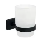 Casa si Gradina - Sanitare - Suporturi si accesorii baie - Accesorii baie - Suport periute de dinti Ferro Greta alb - negru - Infinity.ro