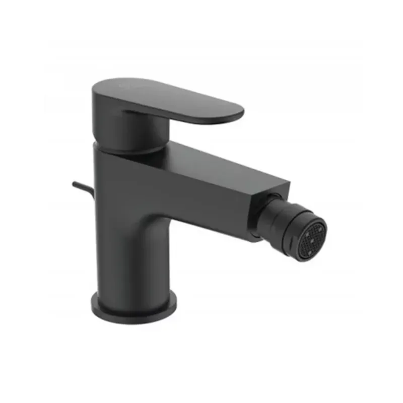 Casa si Gradina - Sanitare - Lavoar baie si accesorii - Baterii sanitare - Baterie bideu Ideal Standard Cerafine O cu ventil pop-up negru mat - Infinity.ro