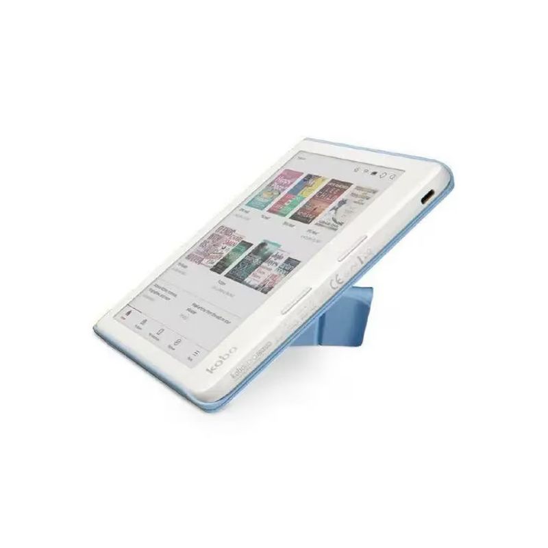 Laptop, Telefoane si Tablete - Ebook reader si accesorii - eBook Reader - Husa de protectie, Kobo, Compatibil cu Kobo Libra Colour, Rezistenta la zgarieturi, 7", Albastru deschis - Infinity.ro
