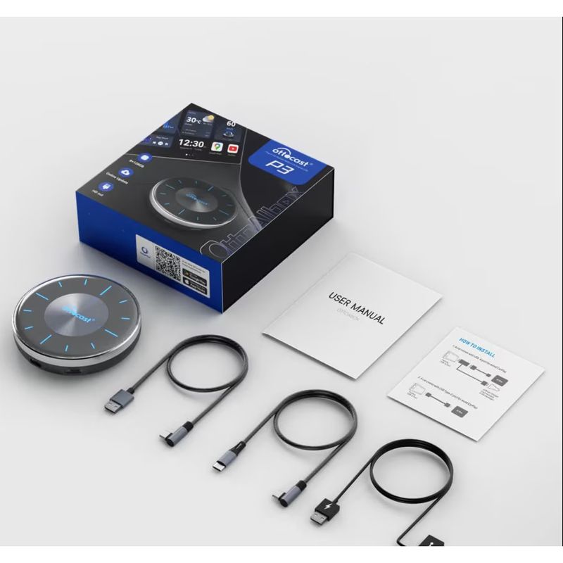 Auto si Moto - Electronice auto - Accesorii electronice auto - Adaptor wireless Ottocast OtooAiBox PCS46, Cartela SIM 2/3/4G, HDMI, Android Auto si CarPlay, Negru - Infinity.ro