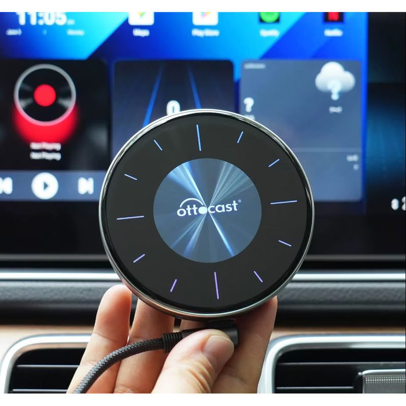 Auto si Moto - Electronice auto - Accesorii electronice auto - Adaptor wireless Ottocast OtooAiBox PCS46, Cartela SIM 2/3/4G, HDMI, Android Auto si CarPlay, Negru - Infinity.ro