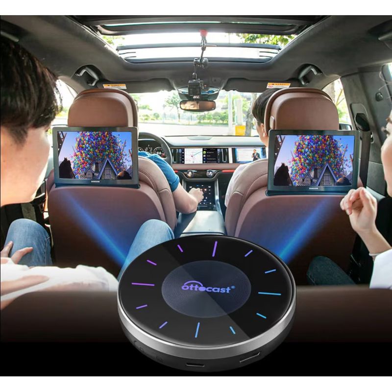 Auto si Moto - Electronice auto - Accesorii electronice auto - Adaptor wireless Ottocast OtooAiBox PCS46, Cartela SIM 2/3/4G, HDMI, Android Auto si CarPlay, Negru - Infinity.ro