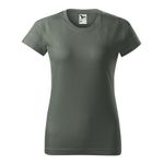 Fashion, accesorii si bijuterii - Femei - Imbracaminte femei - Tricouri si topuri femei - Tricou pentru dama Malfini Basic 134, bumbac 160 g/mp, croiala cambrata Gri XL - Infinity.ro