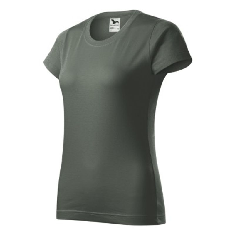 Fashion, accesorii si bijuterii - Femei - Imbracaminte femei - Tricouri si topuri femei - Tricou pentru dama Malfini Basic 134, bumbac 160 g/mp, croiala cambrata Gri XL - Infinity.ro