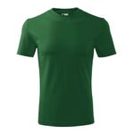 Fashion, accesorii si bijuterii - Barbati - Imbracaminte - Tricouri si bluze barbati - Tricou unisex Malfini Classic 101, bumbac 160 g/mp, croiala tubulara M Verde sticla - Infinity.ro