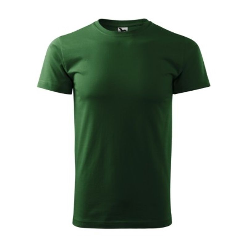 Fashion, accesorii si bijuterii - Barbati - Imbracaminte - Tricouri si bluze barbati - Tricou pentru barbati Malfini Basic 129, bumbac 160 g/mp, croiala tubulara M Verde sticla - Infinity.ro