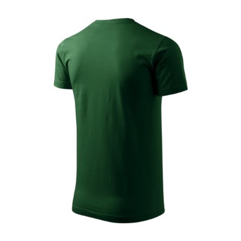 Fashion, accesorii si bijuterii - Barbati - Imbracaminte - Tricouri si bluze barbati - Tricou pentru barbati Malfini Basic 129, bumbac 160 g/mp, croiala tubulara M Verde sticla - Infinity.ro