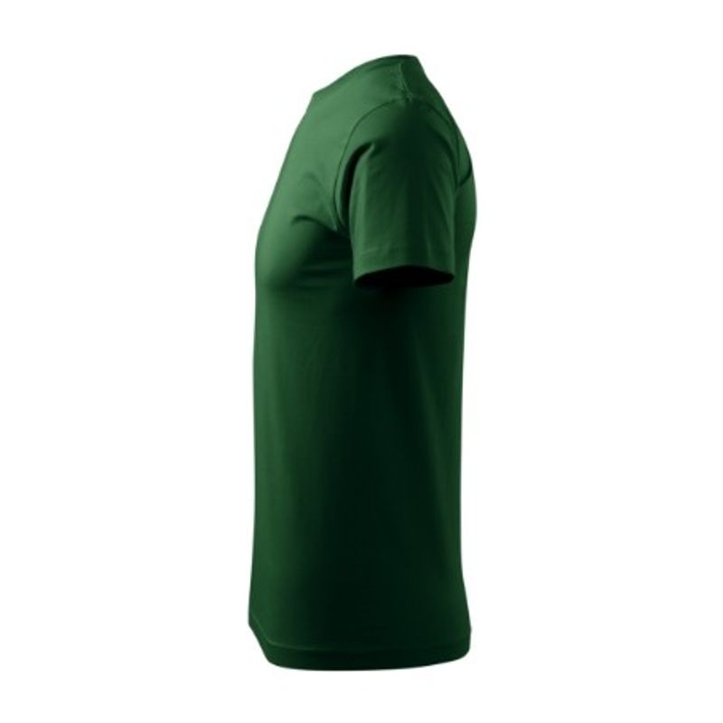 Fashion, accesorii si bijuterii - Barbati - Imbracaminte - Tricouri si bluze barbati - Tricou pentru barbati Malfini Basic 129, bumbac 160 g/mp, croiala tubulara M Verde sticla - Infinity.ro